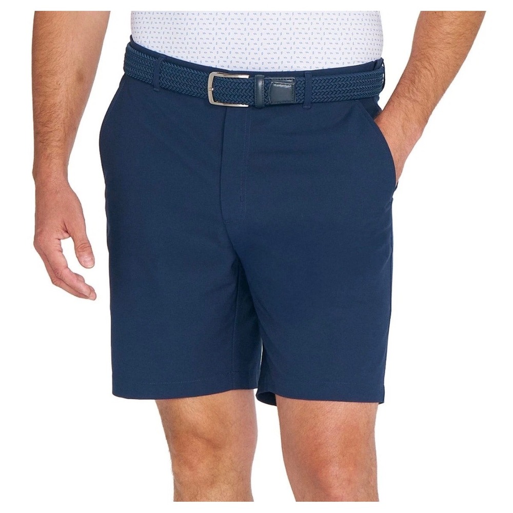 NWT Greg Norman Mens •36• Navy‎ Blue Performance Golf Shorts 8.5 Inseam Gorpcore